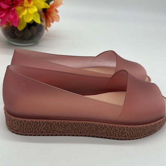 Melissa Puzzle Pink Peep Toe Platform Gel Sandals EU Size 39 MCS6371C - Picture 4 of 10